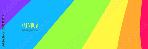 Abstract LGBTQ Pride flag banner with rainbow colors