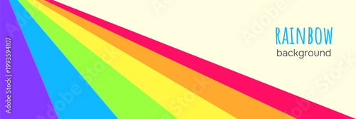 Rainbow lines pattern background. Abstract colorful banner in LGBTQ Pride flag style