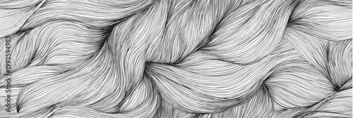 Flowing wavy lines creating abstract organic pattern. Abstract illustration showing many delicate lines forming dynamic, undulating waves and organic shapes