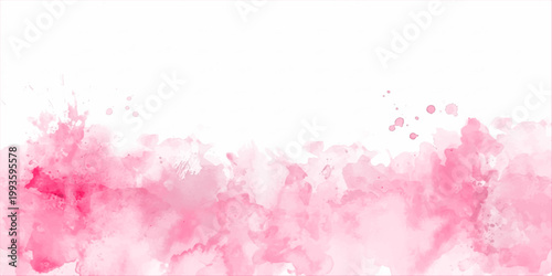 Abstract soft watercolor painting with dreamy pink strokes and textures, evoking gentle and artistic aesthetics, perfect for adding a touch of elegance to any design. for art, banner, web, ui