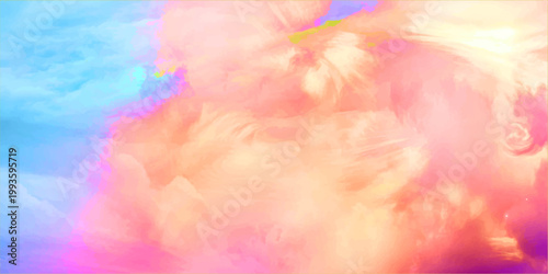 Abstract Abstract artwork showcasing a captivating interplay of colors and textures in a soft, dreamy manner  for art, banner, web, ui, branding