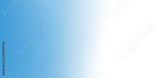 Bild auf Leinwand Gradual sky transition from deep blue to light and airy white hues