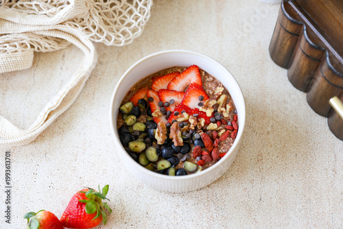 High-Protein Chocolate Overnight Oats