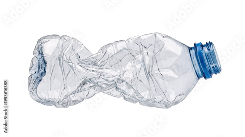 Fotografía 3d rendered blue plastic bottle isolated on white