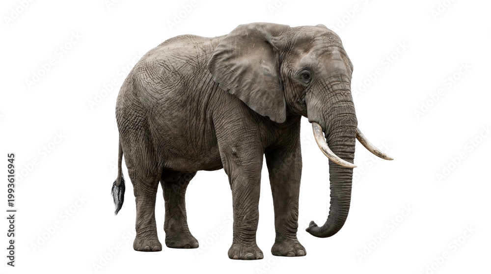 Fototapeta premium elephant isolated on white