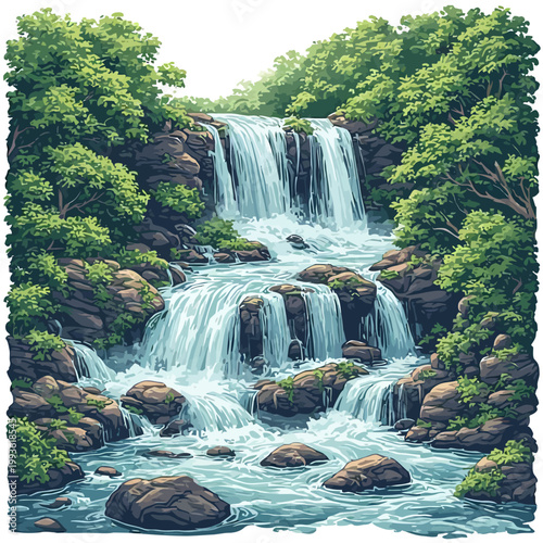 waterfall design very cool