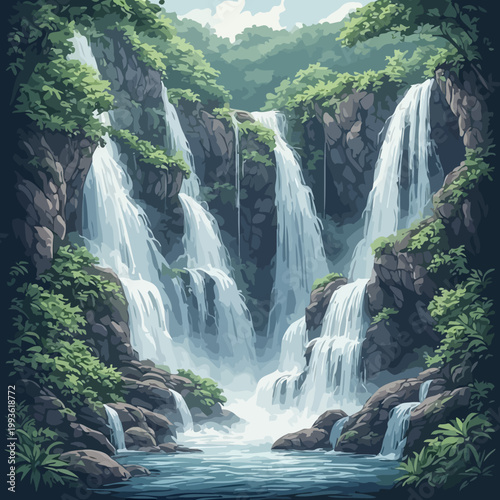 waterfall design very cool