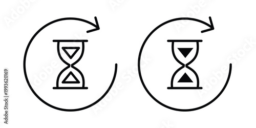 Anti aging icon concept. Thin line symbol. Solid icons