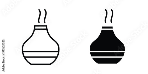 Diffuser icon concept. Thin line symbol. Solid icons