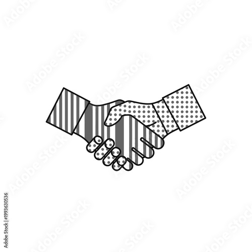 Handshake agreement and partnership concept.