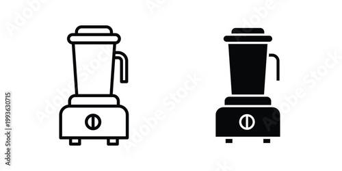 Juicer icon concept. Thin line symbol. Solid icons