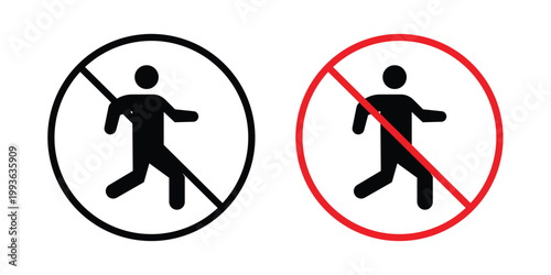 No running sign concept. Thin line symbol. Solid icons