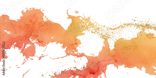 Abstract watercolor grunge background with colorful ink splashes, paint stains and textured artistic paper design