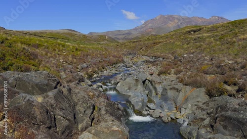 Aerial panorama of a wide river winding through rural countryside on the North Island