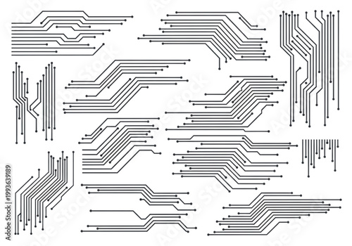 Close-up of a soldering iron tip heating up a circuit board with intricate electronic components