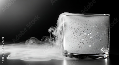 Smoke-Filled Glass - A Dramatic Black and White Still Life.