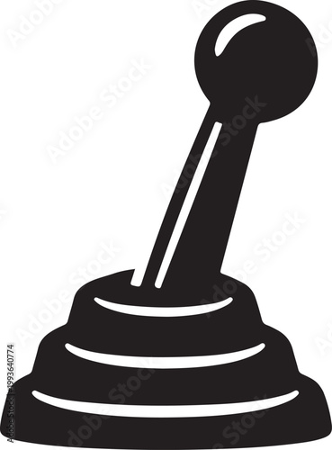 Auto gear shift icon vector symbol for car transmission driving control automotive technology and vehicle dashboard concept
