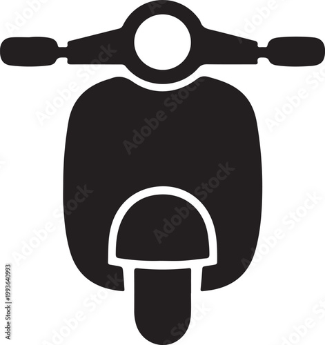 Scooter icon vector illustration for urban transport electric ride mobility and modern city commuting concept