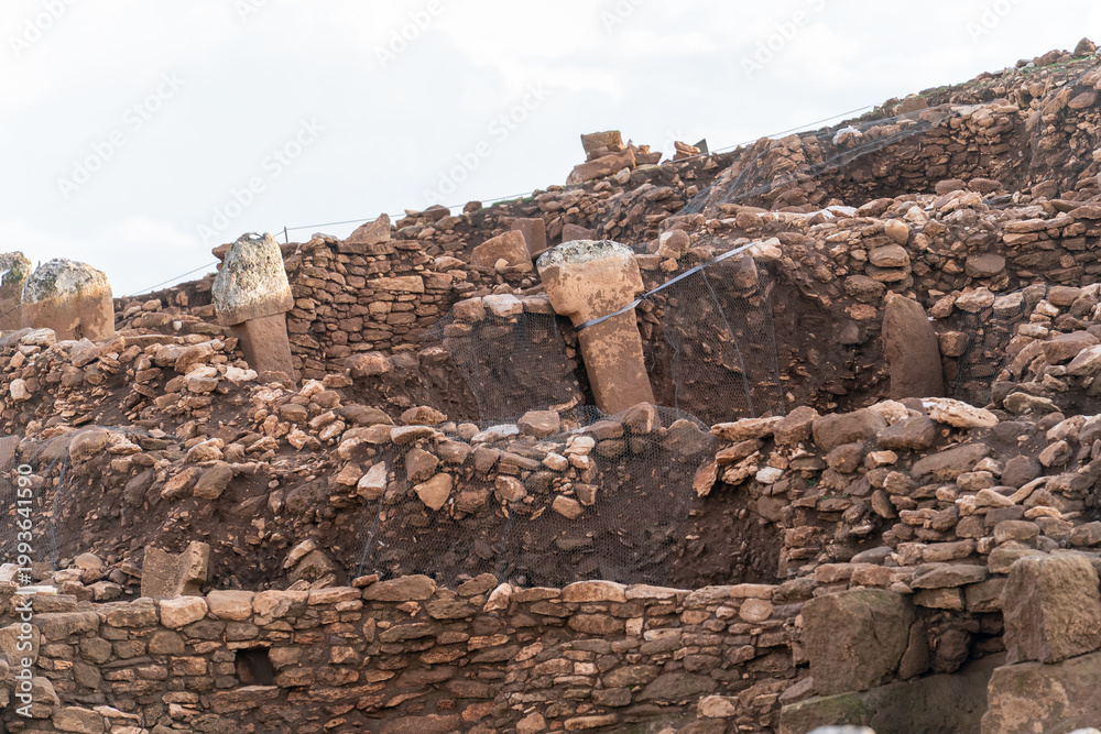 Fototapeta premium Karahan Tepe Neolithic archaeological site in Sanliurfa, Turkiye