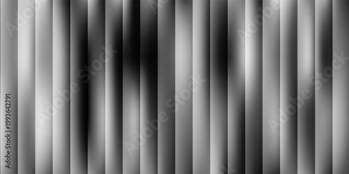 Texture of ribbed background. Silver gradient background of striped lines. Ribbed gray background. Metallic ribbed horizontal background.