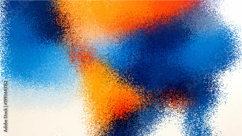 Vector Abstract composition of vibrant colors: A dynamic interplay of form and hue creates an invigorating visual experience. The abstract piece of art celebrates the beauty of color and form.