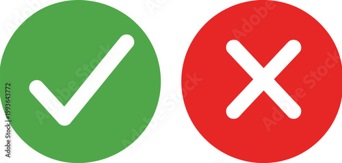 Checkmark, UI confirmation icon set, positive and negative symbols with check marks and cross icons representing success error approval and cancel actions in interface design.
