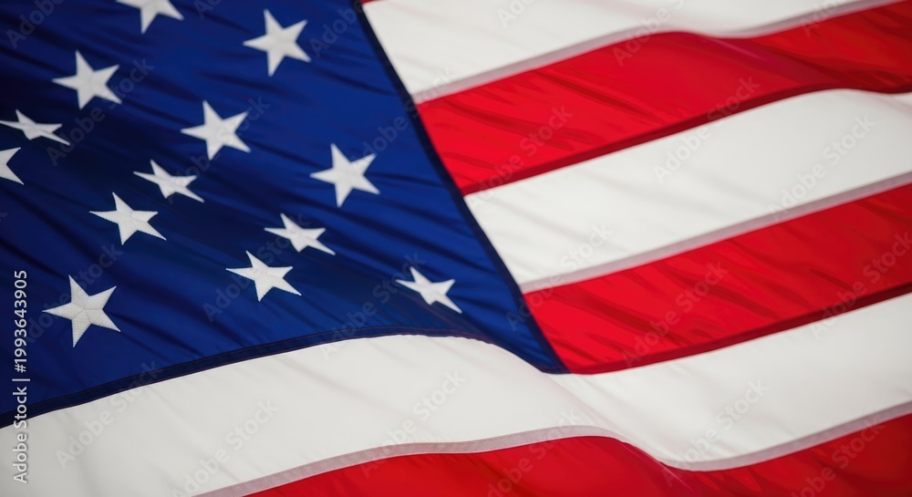Obraz premium Patriotic 4th of july american flag celebrating independence day with stars and stripes