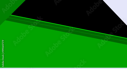 Abstract green geometric background design with sharp angles and shadows