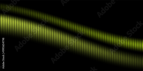 Dark yellow neon gradient ribbed glass. Vector ribbed glass texture background. Mesh gradient. acrylic ribbed bath surface. Reeded glass background semitransparent overlay. Bath wall window