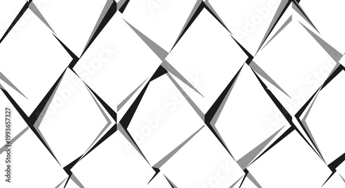 This black and white abstract background features a seamless pattern of a metal wire mesh and steel chain link fence for a security grid texture