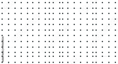 Seamless vector illustration of a geometric polka dot pattern featuring a set of vintage numbers and colorful circles on a retro tile texture for fabric design or wallpaper backdrop