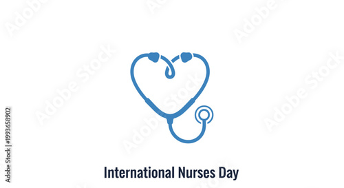 Nurse Stethoscope Medical Healthcare Symbol.