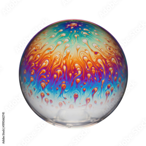 Colorful earth globe shaped like an egg on a white background representing a global holiday concept