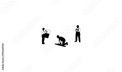 vector illustration of  labour man