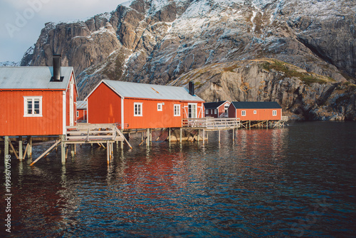 Lofoten islands in winter