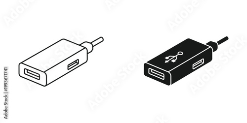 Comparison of usb male to female and usb male to male adapters