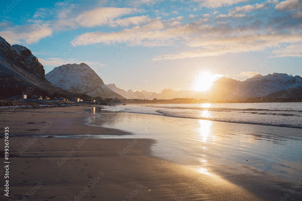 Fototapeta premium Lofoten islands in winter