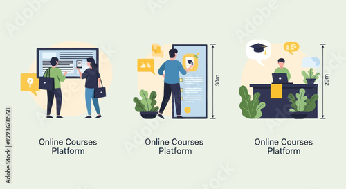 Online Courses Platform: Education, Learning, Digital Classroom, E-learning