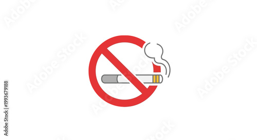No Smoking Warning Sign Symbol.