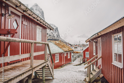 Lofoten islands in winter