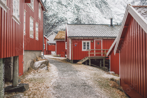 Lofoten islands in winter