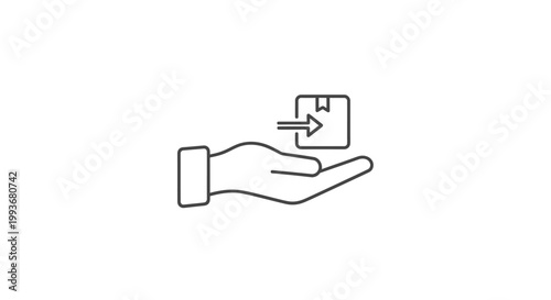 Photos Hand holding a small digital folder.