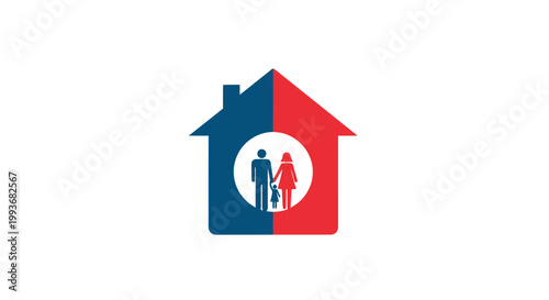 Family Home Love Relationship Symbol.
