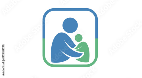 Adult holding a small person.