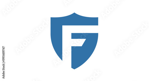 Blue shield logo with letter F.