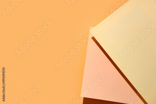 Colorful sheets of paper on...