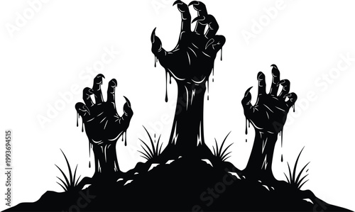 "Dark fantasy silhouettes of werewolves, wraith, skeletal monsters, crowned ghostly figure, and humanoid creatures with claws in horror artwork"Mobile