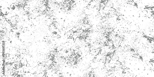 Scattered gray dust particles and fine grain texture on white background for clean professional photography editing