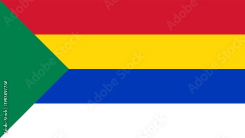 Druze Flag Vector Illustration Ethnic Graphic Symbol