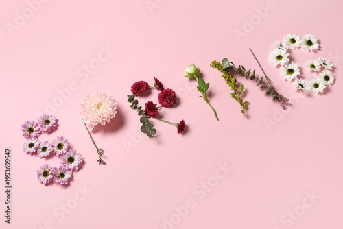 Word SPRING made of beautif...